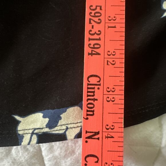 MODCLOTH Dress Womens XS Black Bird Dog Print Fit Flare Party Jersey Stretch - Picture 10 of 10